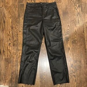 Express Coated Raw Hem Split Jeans